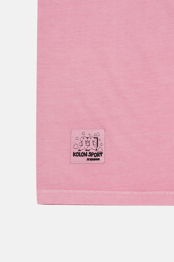 코오롱스포츠-의류 상의-[KS X ORUMM] 남녀공용 볼더링 피그먼트 와일드앤프리 반팔 티셔츠