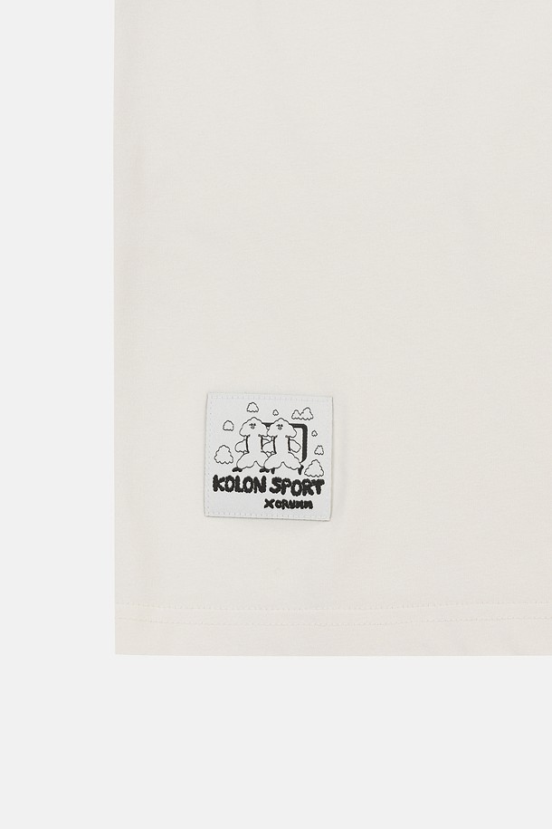 코오롱스포츠-의류 상의-[KS X ORUMM] 남녀공용 볼더링 구름 반팔 티셔츠