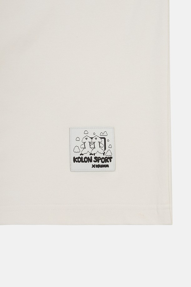 코오롱스포츠-의류 상의-[KS X ORUMM] 남녀공용 볼더링 베이직 로고 반팔 티셔츠