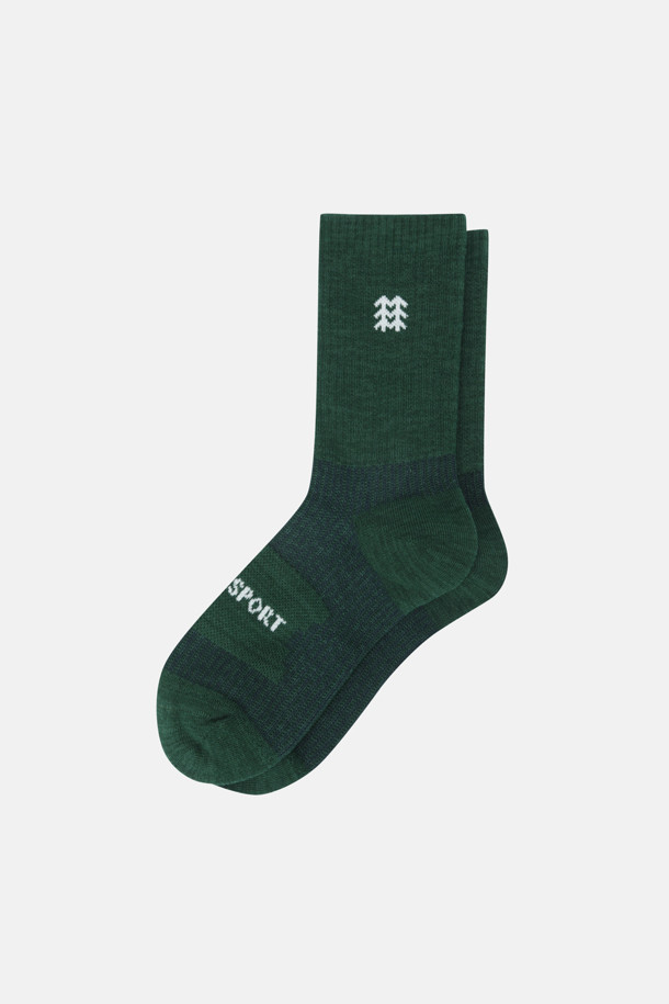 코오롱스포츠-용품 양말-남녀공용 하이킹 컴프레션 크루 삭스