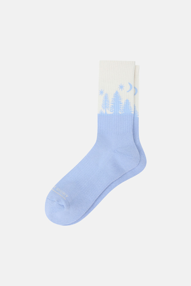 코오롱스포츠-용품 양말-남녀공용 문 나이트 크루 삭스