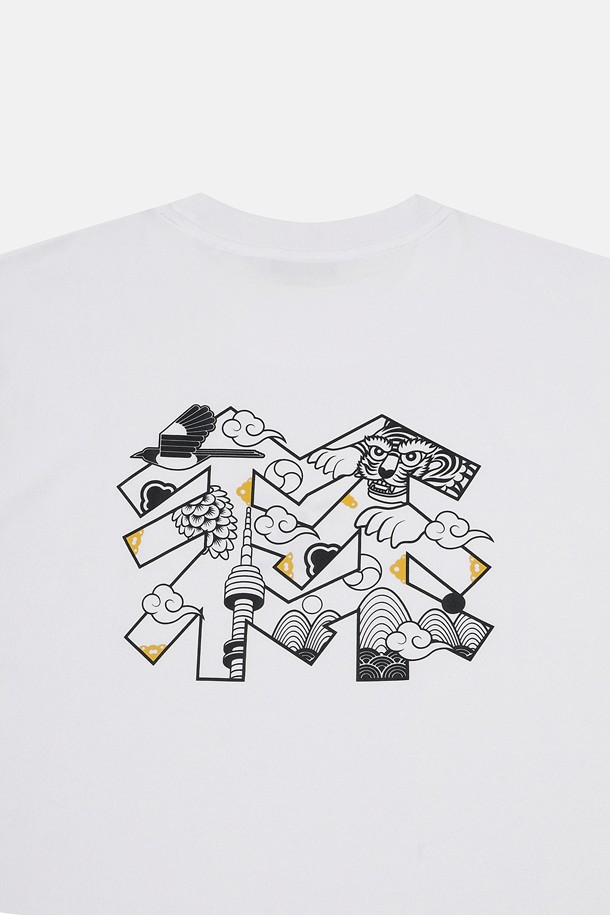 코오롱스포츠-의류 상의-[Seoul Exclusive] 남녀공용 소로나 그래픽 라운드넥 반팔 티셔츠