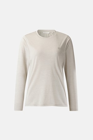 여성 베이직 라운드넥 긴팔 티셔츠