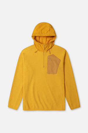 남성 와플 하이브리드 후드 긴팔 티셔츠 (SET-UP)