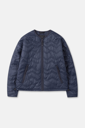 여성 키퍼 넥리스 패딩 재킷