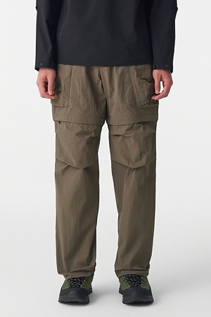 남성 립스탑 루즈핏 투웨이 팬츠