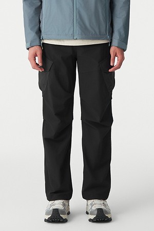 남성 나일론 와이드핏 카고 팬츠