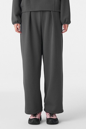 여성 스트레치 루즈핏 밴딩 원턱 팬츠 (SET-UP)