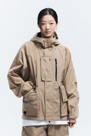WM 남녀공용 립스탑 피싱 유틸리티 재킷_CAMEL-a