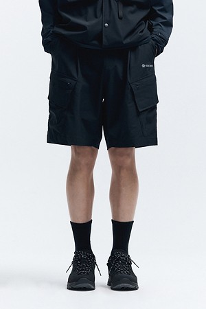 WM 남성 유틸리티 스트레치 립스탑 카고 쇼츠_BLACK-a