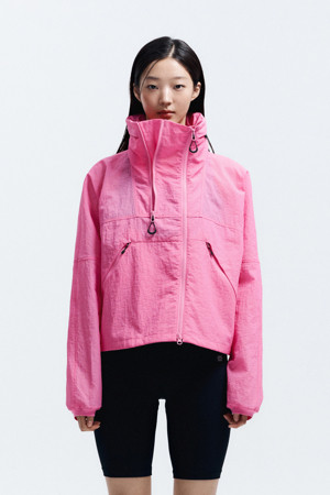 WM 여성 메쉬 오버핏 유틸리티 재킷_PINK-a