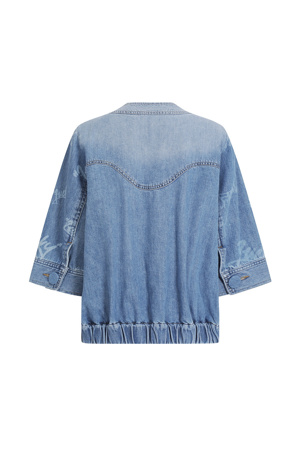 Fordocks' denim jacket, Blue Magnolia Elephants design – Luchie