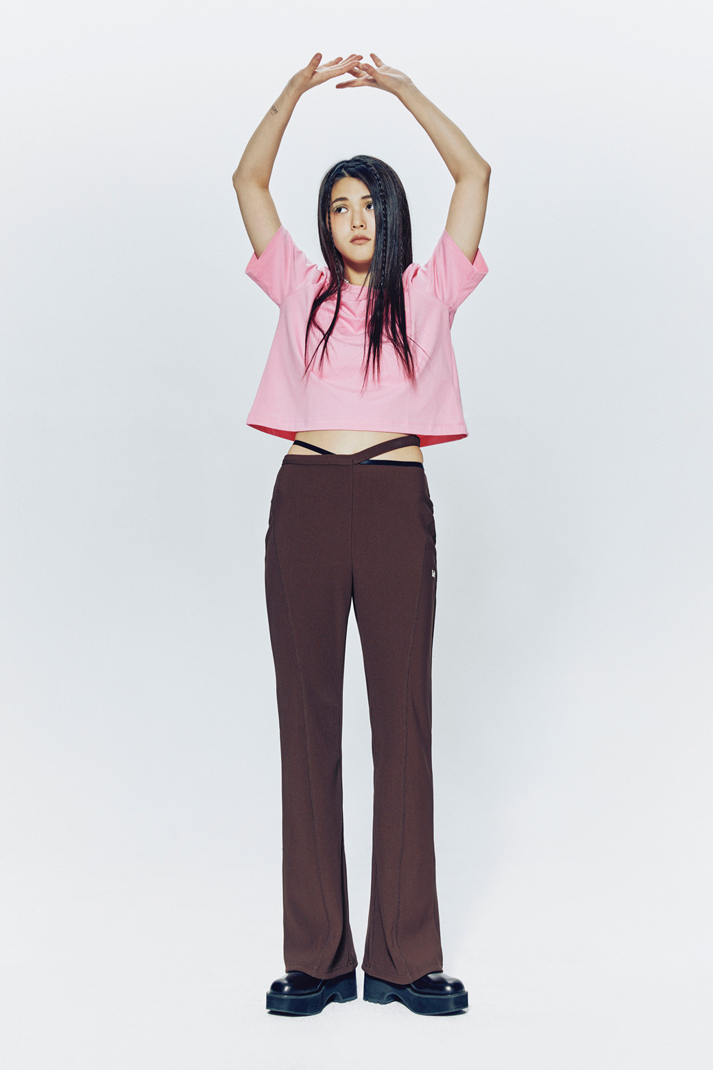 럭츄]Jersey Strap Long Pants_LQPNM23900BRX