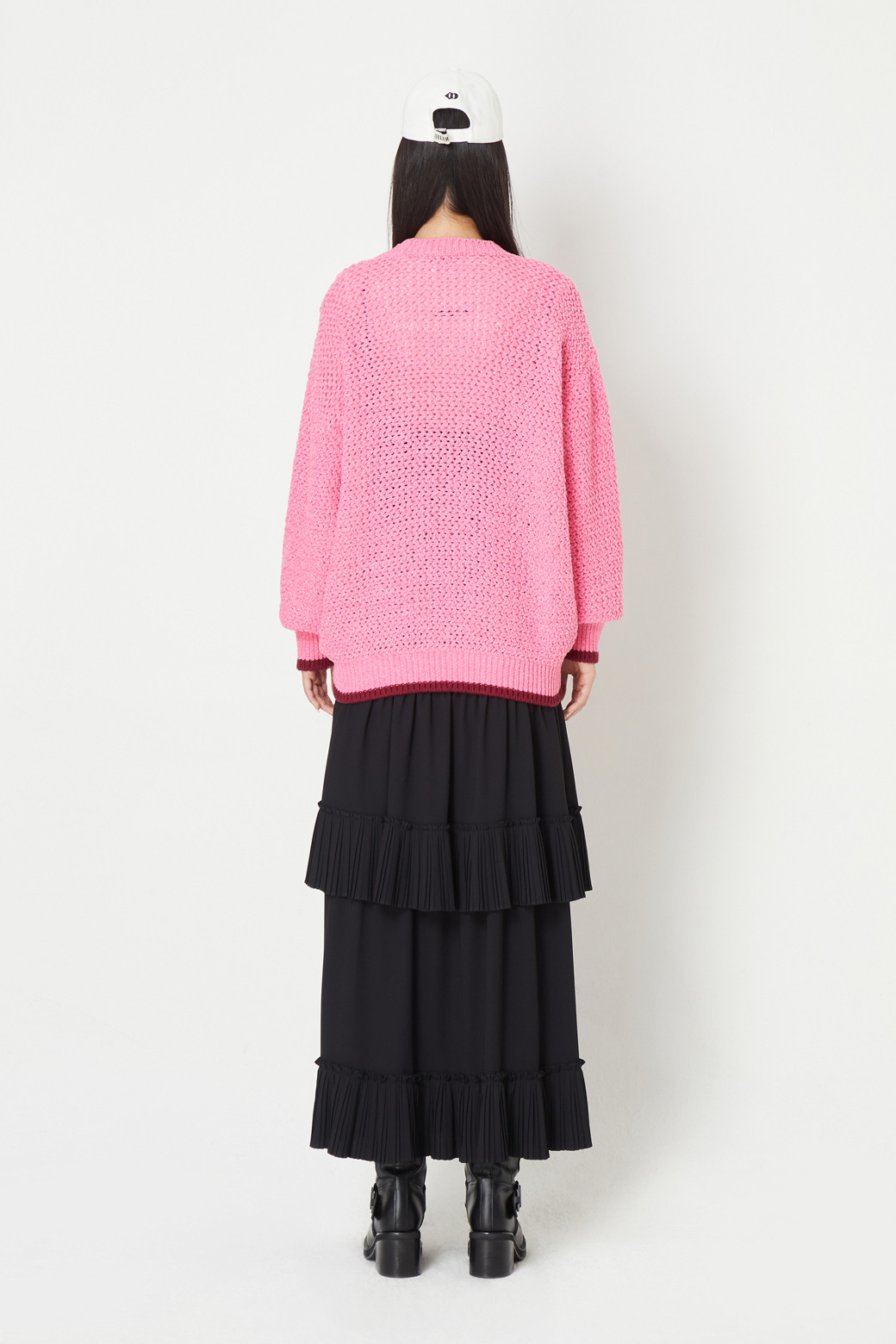 LUCKY CHOUETTE - 스웨터 - Color Block Hem Pullover