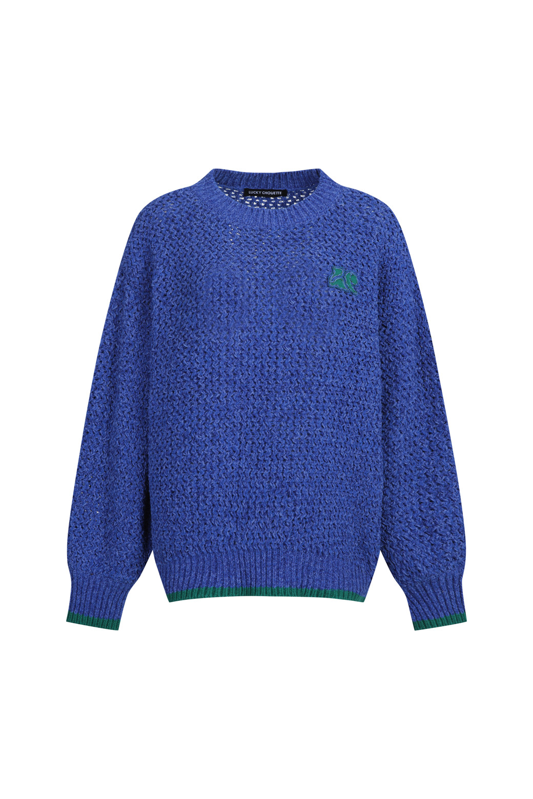 LUCKY CHOUETTE - 스웨터 - Color Block Hem Pullover