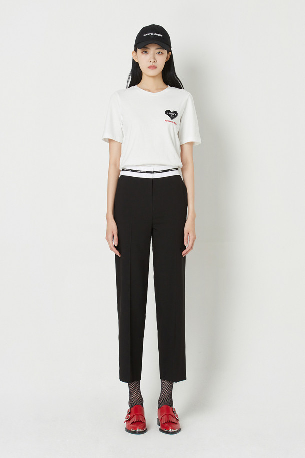 LUCKY CHOUETTE - 스커트/팬츠 - Waist Point Straight Fit Pants