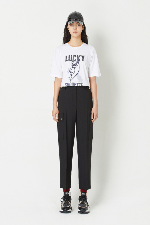 LUCKY CHOUETTE - 스커트/팬츠 - Out Pocket Machine Wrinkle Pants