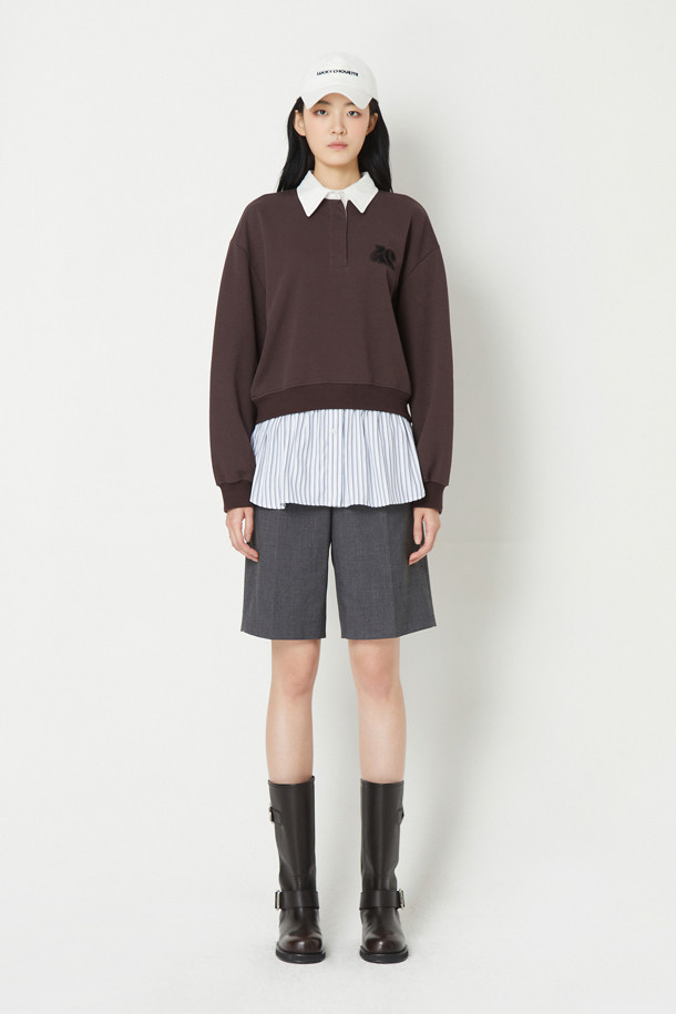 LUCKY CHOUETTE - 티셔츠 - Stripe Color Block Sweatshirt