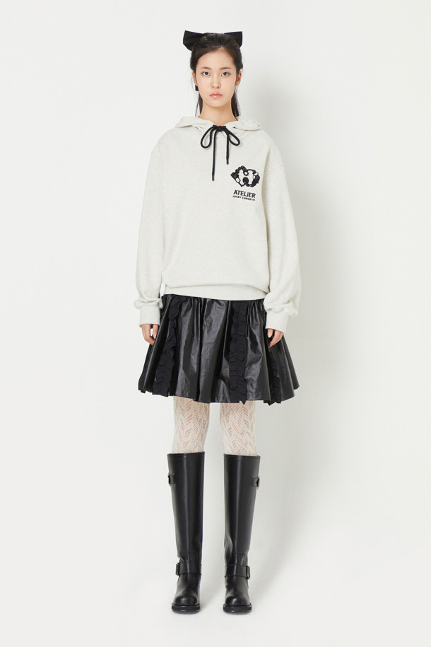 LUCKY CHOUETTE - 티셔츠 - [Atelier] Back Jewelry Chouette Hood T-shirt