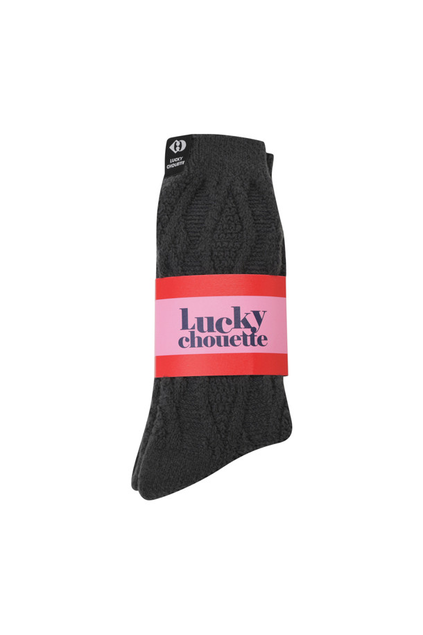 LUCKY CHOUETTE - 양말 - Mini Label Point Argyle Socks