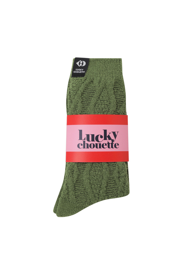 LUCKY CHOUETTE - 양말 - Mini Label Point Argyle Socks