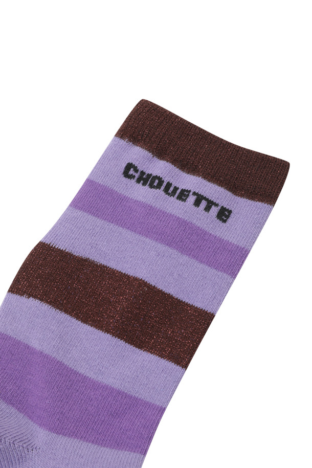 LUCKY CHOUETTE - 양말 - Two Tone Metal Stripe Socks