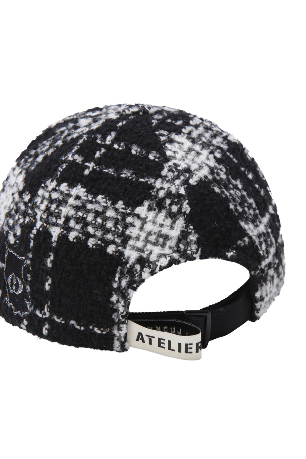 LUCKY CHOUETTE - 모자 - [Atelier] Emblem Tweed Ball Cap