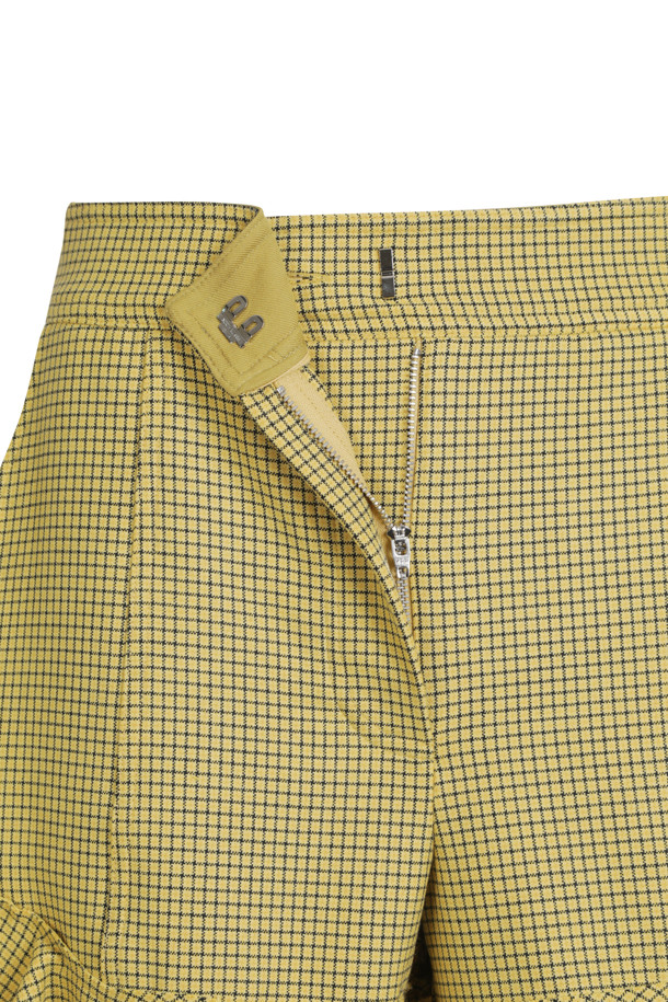 LUCKY CHOUETTE - 스커트/팬츠 - Checkered Frill Half Pants