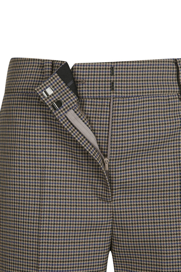 LUCKY CHOUETTE - 스커트/팬츠 - Back Cabra Button Point Check Pants