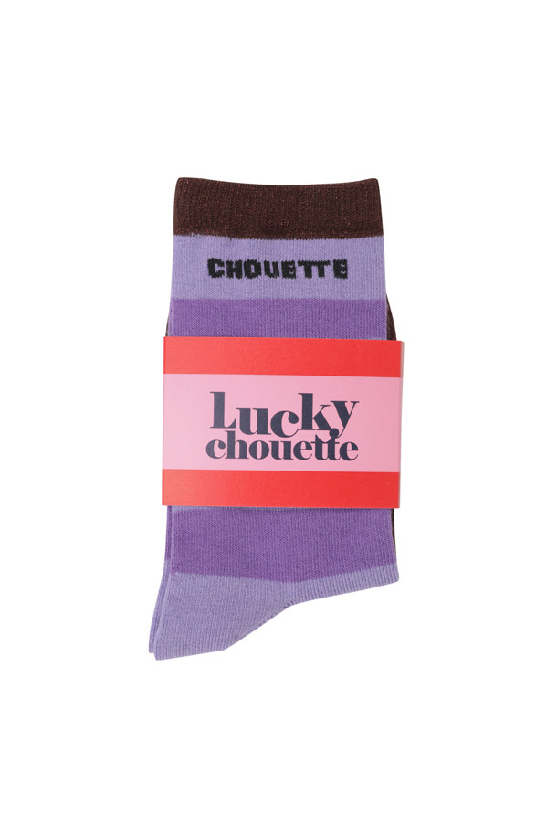 LUCKY CHOUETTE - 양말 - Two Tone Metal Stripe Socks