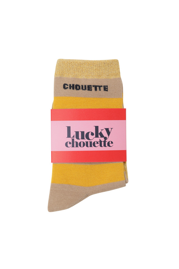 LUCKY CHOUETTE - 양말 - Two Tone Metal Stripe Socks