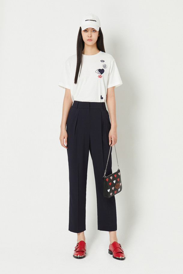 LUCKY CHOUETTE - 스커트/팬츠 - Poly Baggy Fit Back Banding  Pants