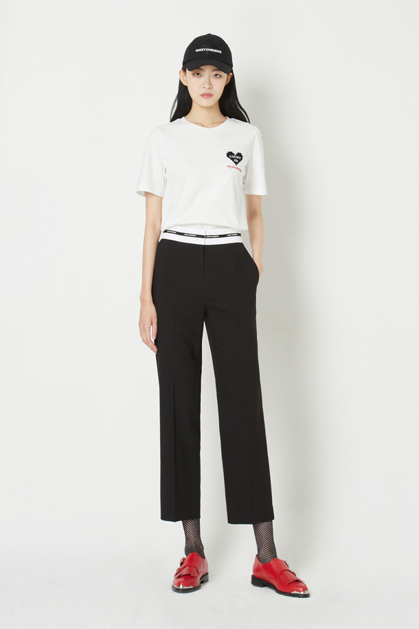 LUCKY CHOUETTE - 스커트/팬츠 - Waist Point Straight Fit Pants