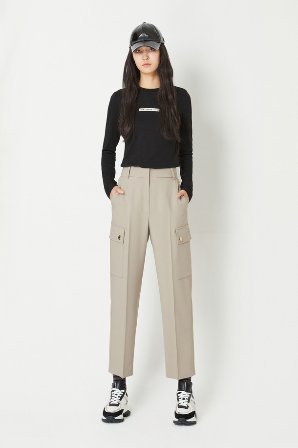 LUCKY CHOUETTE - 스커트/팬츠 - Out Pocket Machine Wrinkle Pants