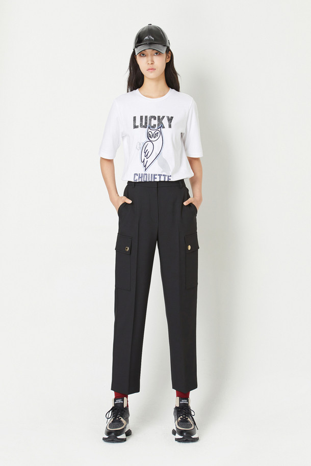 LUCKY CHOUETTE - 스커트/팬츠 - Out Pocket Machine Wrinkle Pants