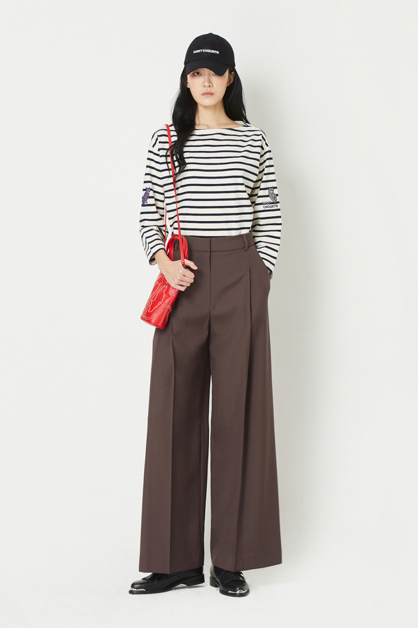 LUCKY CHOUETTE - 스커트/팬츠 - Wide Crease Pants