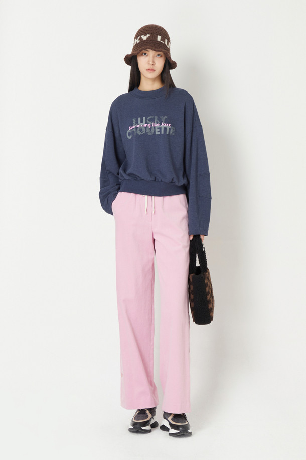 LUCKY CHOUETTE - 스웻셔츠 - Printed Half Neck Sweatshirt