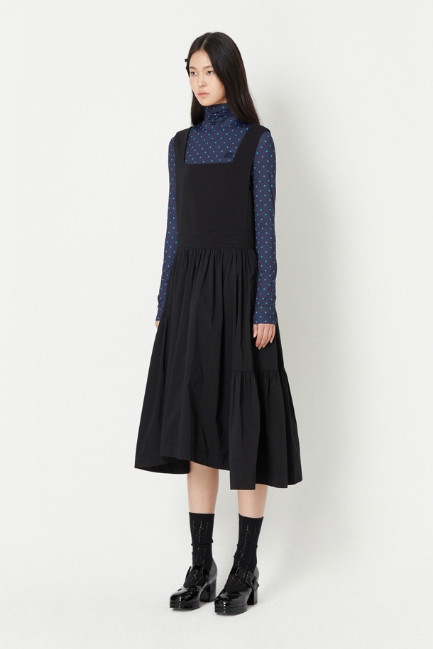 LUCKY CHOUETTE - 원피스 - Back Color Strap Sleeveless Hool Dress