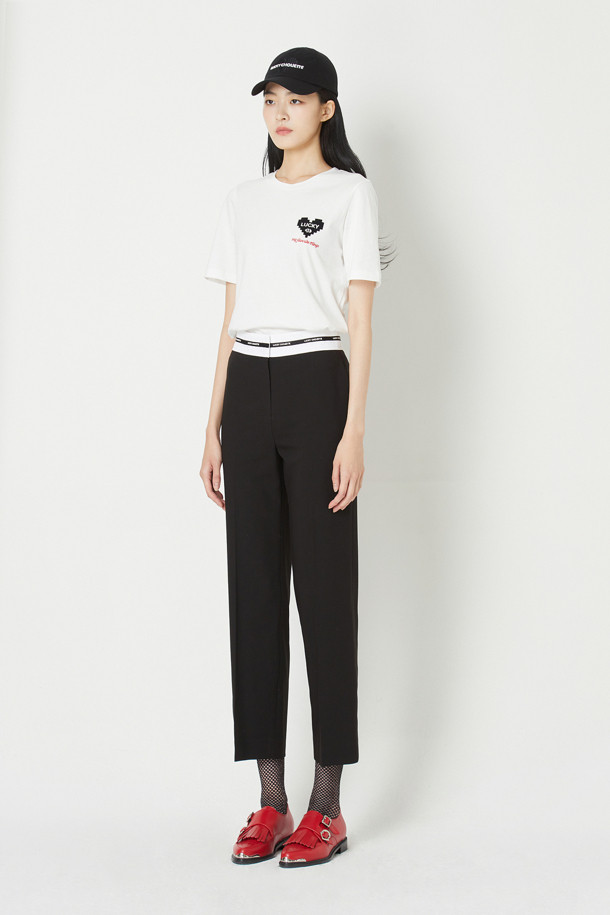 LUCKY CHOUETTE - 스커트/팬츠 - Waist Point Straight Fit Pants