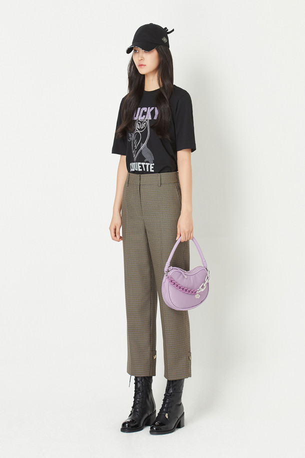 LUCKY CHOUETTE - 스커트/팬츠 - Back Cabra Button Point Check Pants