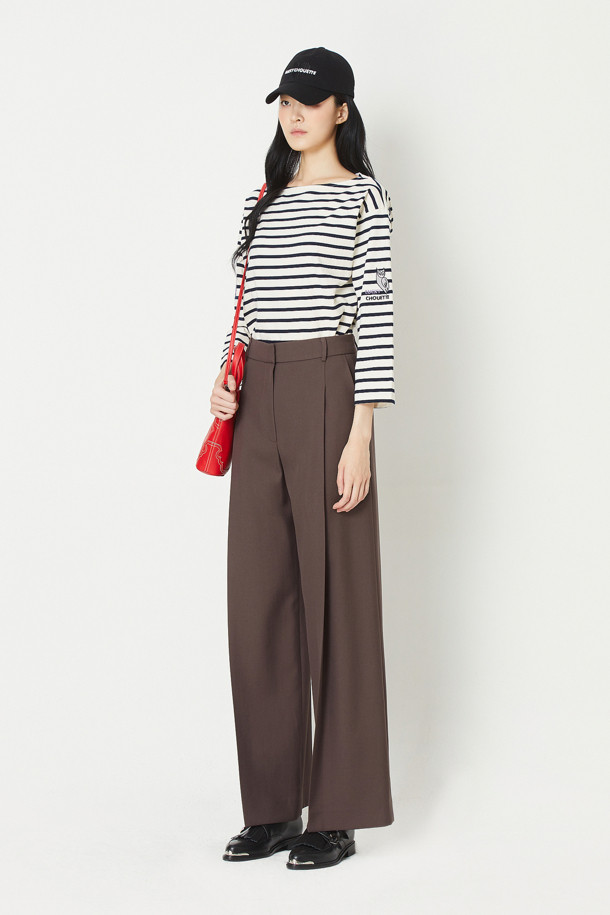 LUCKY CHOUETTE - 스커트/팬츠 - Wide Crease Pants