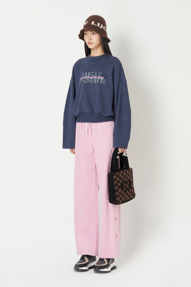 LUCKY CHOUETTE - 스웻셔츠 - Printed Half Neck Sweatshirt