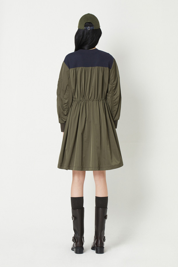 LUCKY CHOUETTE - 원피스 - Jersey Woven Mix Dress