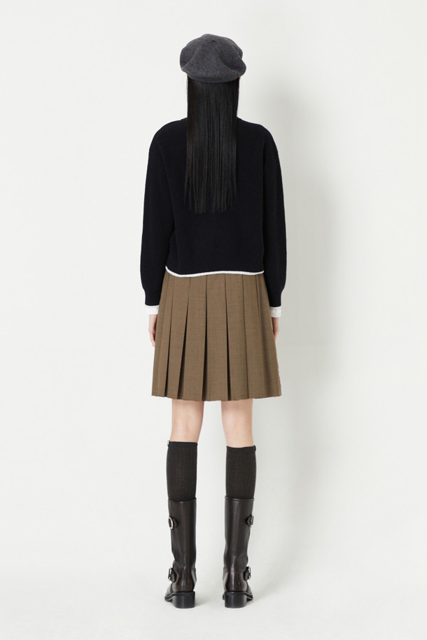 LUCKY CHOUETTE - 미디스커트 - Pleats Mid Skirt