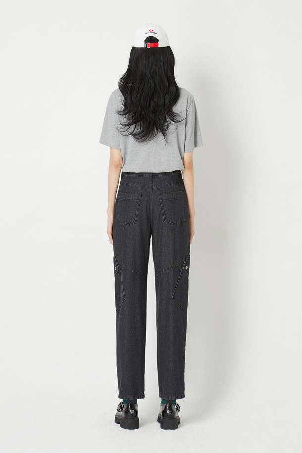 LUCKY CHOUETTE - 스커트/팬츠 - Baggy Fit Cargo Denim Pants