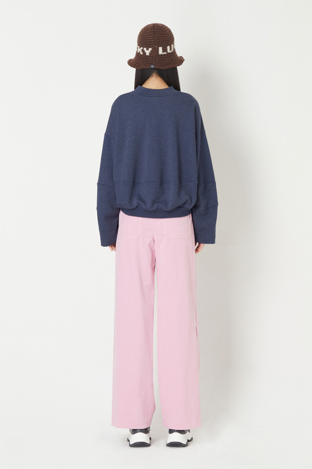 LUCKY CHOUETTE - 스웻셔츠 - Printed Half Neck Sweatshirt