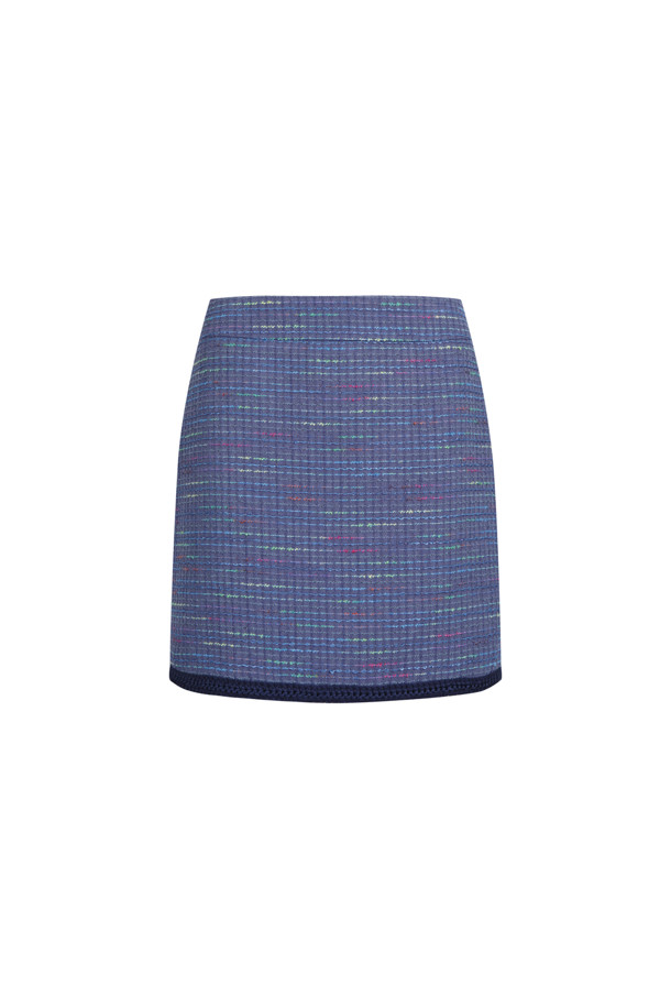 LUCKY CHOUETTE - 스커트/팬츠 - [셀럽착용] Denim Tweed Mini Skirt