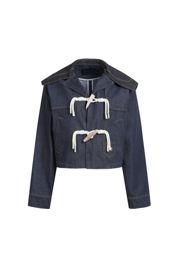 LUCKY CHOUETTE - 자켓 - [셀럽착용] Toggle Decoration Sailor Denim Jacket