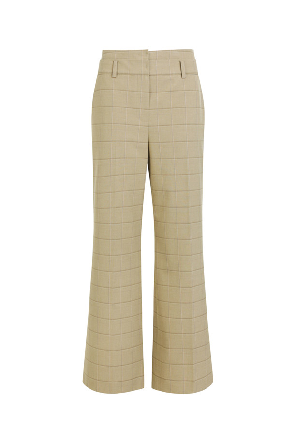 LUCKY CHOUETTE - 스커트/팬츠 - [Atelier] Double Waist Band Wide Pants (Checkered)