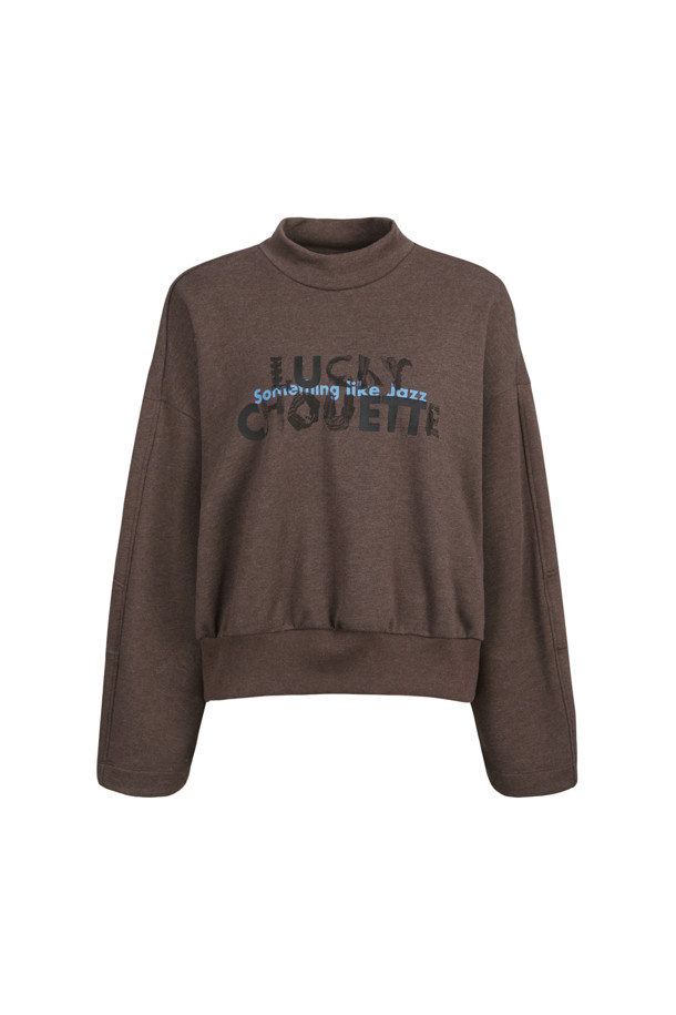 LUCKY CHOUETTE - 스웻셔츠 - Printed Half Neck Sweatshirt